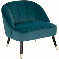 Atmosphera - Sessel Naova, samt, Entenblau créateur d'intérieur von ATMOSPHERA