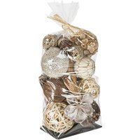 Set Deko-Kugeln H44cm - Weiße blume von ATMOSPHERA