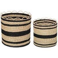 Atmosphera - Set aus 2 Körben Jada Seegras & Metall créateur d'intérieur von ATMOSPHERA