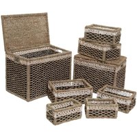 Atmosphera - Set aus 8 rechteckigen Körben - Schilfrohr créateur d'intérieur Atmosphera - Set aus 8 rechteckigen Körben - Schilfrohr créateur d'intérieur von ATMOSPHERA