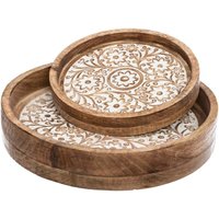 Set - bestehend aus 2 Tabletts Ritual - Mangoholz Atmosphera créateur d'intérieur von ATMOSPHERA