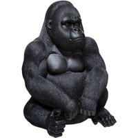 Atmosphera - Skulptur Gorilla sitzend h. 46 cm Schwarz von ATMOSPHERA