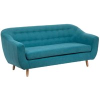 Sofa Retro - 3-Sitzer - entenblau Atmosphera Blaugrün von ATMOSPHERA