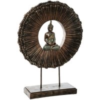 Atmosphera - Dekoration mit Buddha-Figur, 37 x 11 x 49,5 cm, braun von ATMOSPHERA