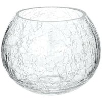 Teelicht - Krakelierglas - H10 cm Atmosphera Transparent von ATMOSPHERA