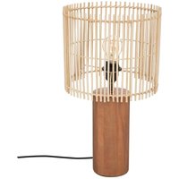 Tischlampe mit Holzsockel davys, 48 cm von ATMOSPHERA