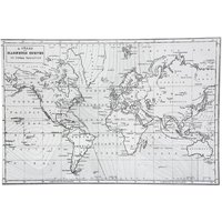 Atmosphera - Tischset Planisphère - Vinyl - schwarz und weiß - 45x30cm créateur d'intérieur Atmosphera - Tischset Planisphère - Vinyl - schwarz und weiß - 45x30cm créateur d'intérieur von ATMOSPHERA