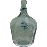 Atmosphera - Vase Dame Jeanne Poesie Glas H25cm - Grün - Wassergrün von ATMOSPHERA