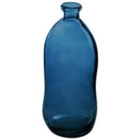 Atmosphera - Vase Dame Jeanne - recyceltes Glas - sturmblau h 35 cm Blau von ATMOSPHERA