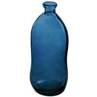 Atmosphera - Vase Dame Jeanne - recyceltes Glas - sturmblau h 35 cm Blau von ATMOSPHERA