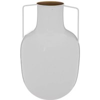 Atmosphera - Vase Metall - weiß - H.30 -5 cm créateur d'intérieur von ATMOSPHERA