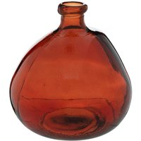 Vase Uly Recyclingglas - D.21 cm Atmosphera Bernstein von ATMOSPHERA