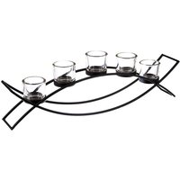 Atmosphera - Windlicht auf Ständer - Metall - 5 Kerzen 17 × 54 cm créateur d'intérieur Atmosphera - Windlicht auf Ständer - Metall - 5 Kerzen 17 × 54 cm créateur d'intérieur von ATMOSPHERA
