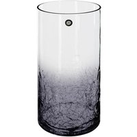 Zylindervase Craquelé-Glas H30cm - Geräuchert - Grau von ATMOSPHERA