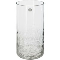 Atmosphera - Zylindervase Craquelé-Glas H30cm - Transparent - Transparent von ATMOSPHERA