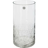 Atmosphera - Zylindervase Craquelé-Glas H30cm - Transparent von ATMOSPHERA