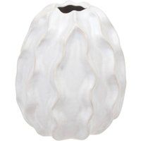 Vase Sandri weiß H17cm Atmosphera créateur d'intérieur von ATMOSPHERA