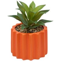 Kunstpflanze im Topf Flow 9,5x9,5cm - Orange von ATMOSPHERA