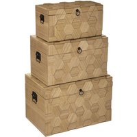 Aufbewahrungsboxen-Set, Truhen, mdf, 3 Größen von ATMOSPHERA