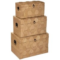 Aufbewahrungsboxen-Set, Truhen, mdf, 3 Größen von ATMOSPHERA