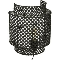 BAMBUS-WANDLAMPE Liby schwarz ASIATISCHES DESIGN von ATMOSPHERA