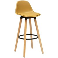 Barstuhl Maxon Buche & Metall - Ockergelb Atmosphera créateur d'intérieur von ATMOSPHERA