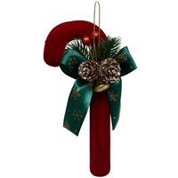 Baumschmuck Zuckerstange Samt rot 17cm - Atmosphera créateur d'intérieur von ATMOSPHERA