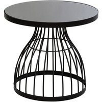 Beistelltisch Kushi - Metall und Glas D 55 cm von ATMOSPHERA