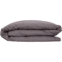 Bettbezug Linah - grau - gewaschenes Leinen 240x220 cm Atmosphera Schiefer grau von ATMOSPHERA