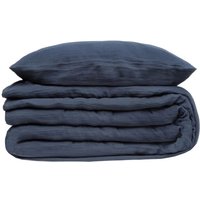 Bettwäsche - Baumwollgaze - blau-grau - 260x240 cm Bettwäsche - Baumwollgaze - blau-grau - 260x240 cm von ATMOSPHERA