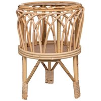 Atmosphera - Topf Carmen - beige - Rattan H39 cm créateur d'intérieur von ATMOSPHERA