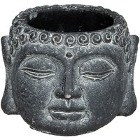 Blumentopf Buddha, ø 11,5 cm, h: 9 cm, Zement von ATMOSPHERA