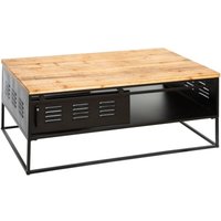 Couchtisch Cierna schwarz - Metall & Holz Atmosphera créateur d'intérieur von ATMOSPHERA