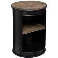 Atmosphera - Couchtisch Diego - schwarz - Metall & Holz D33 -5 cm créateur d'intérieur von ATMOSPHERA