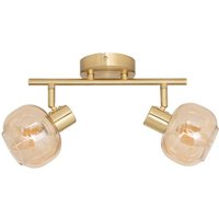 Deckenleuchte 2 Wandleuchten aus Glas Pilia bernsteinfarben L28cm - Atmosphera créateur d'intérieur Deckenleuchte 2 Wandleuchten aus Glas Pilia bernsteinfarben L28cm - Atmosphera créateur d'intérieur von ATMOSPHERA