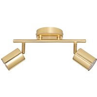 Deckenleuchte 2 Wandleuchten aus Metall Vico goldfarben L25,5cm - Atmosphera créateur d'intérieur Deckenleuchte 2 Wandleuchten aus Metall Vico goldfarben L25,5cm - Atmosphera créateur d'intérieur von ATMOSPHERA