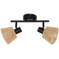 Deckenleuchte 2 Wandleuchten aus Seilen Myha L28cm - Atmosphera créateur d'intérieur von ATMOSPHERA