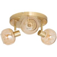 Deckenleuchte 3 Wandleuchten Pilia bernsteinfarben D25cm - Atmosphera créateur d'intérieur von ATMOSPHERA