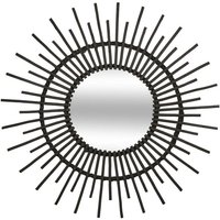 Deko-Spiegel Rattan Durchmesser 76 cm Atmosphera - Schwarz - Noir Deko-Spiegel Rattan Durchmesser 76 cm Atmosphera - Schwarz - Noir von ATMOSPHERA