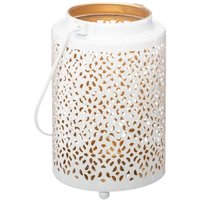 Design-Laterne aus Metall H13cm - Modell f weiß Design-Laterne aus Metall H13cm - Modell f weiß von ATMOSPHERA