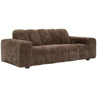 Feststehendes Sofa Palma 3-Sitzer 212x97cm Tonkabraun Atmosphera créateur d'intérieur von ATMOSPHERA
