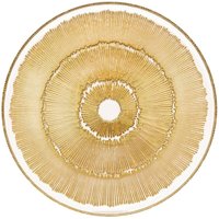 Flacher Teller Celeste goldfarben D33xH2cm - Atmosphera créateur d'intérieur von ATMOSPHERA
