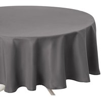 Fleckenabweisende Tischdecke grau - D180 cm Atmosphera créateur d'intérieur von ATMOSPHERA