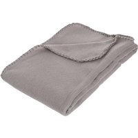 Fleecedecke - Fleece - hellgrau - 125x150 cm - Atmosphera créateur d'intérieur von ATMOSPHERA