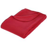 Fleecedecke - Fleece - rot - 125x150 cm - Atmosphera - Rot von ATMOSPHERA