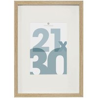 Atmosphera - Fotorahmen Manu - Holz und Glas - 21x30 cm Beige von ATMOSPHERA