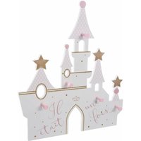 Atmosphera - Märchenhafte Kindergarderobe schloss, 5 Haken, 45 x 40 x 4 cm for kids von ATMOSPHERA