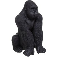 Gorilla-Statuette - schwarz - Kunstharz H67 -8 cm Atmosphera Schwarz von ATMOSPHERA