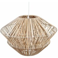 Hängelampe aus Rattan - Durchmesser 48 cm - Farbe: HOLZ Natur - Atmosphera von ATMOSPHERA