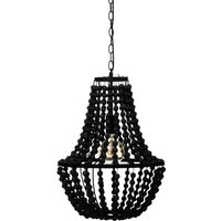 Kronleuchter aus Perlen GOYA, Holz, schwarz Kronleuchter aus Perlen GOYA, Holz, schwarz von ATMOSPHERA